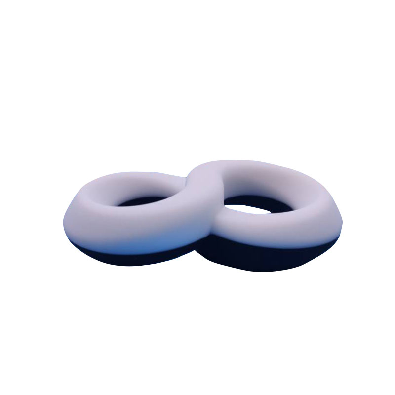 뜨거운 판매 남자 섹스 장난감 음경 반지 수탉 반지 남성 자위 (8 자형 반지 흑백)