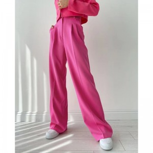 유럽과 미국 여름 여름 느슨한 얇은 기질 넓은 다리 바지 패션 다목적 캐주얼 바지