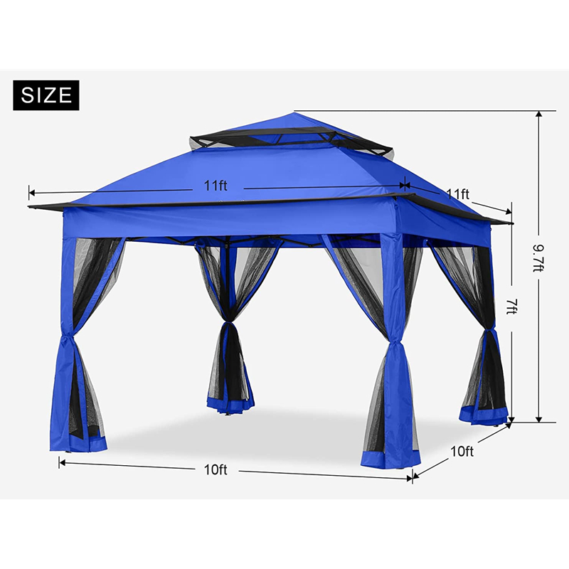 정원 용품 Pergola 알루미늄 야외 전망대 야외 활동 모기장과 함께 사용