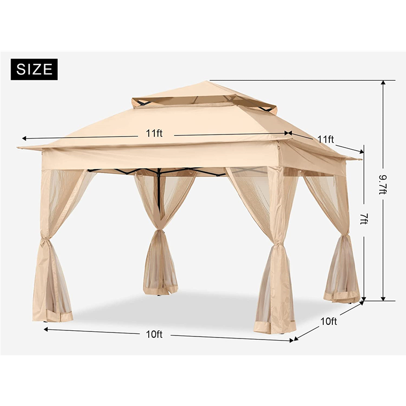 정원 용품 pergola 알루미늄 야외 전망대 야외 활동 모기 그물과 함께 사용