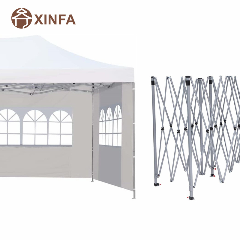 10x 20 ft 팝업 캐노피 파티 웨딩 전망대 텐트 대피소 4 개의 탈착식 측벽 흰색