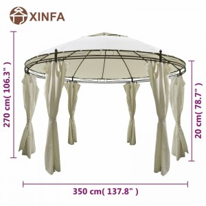 웨딩 마키 아치 아치 탑 Jardin Pergolas Gazebo 야외 알루미늄 전망대 캐노피 쇼 텐트