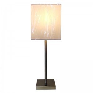 간단한 스타일 브러시 니켈 마무리 나이트 스탠드 테이블 램프 on/off 로커 스위치