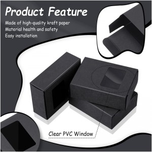 PVC 자료가있는 맞춤형 창 종이 상자