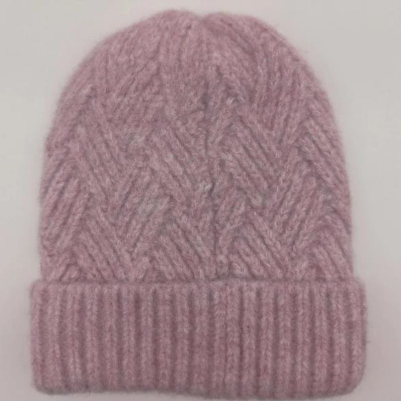 따뜻한 겨울 패션 블렌드 케이블 플랫 니트 모자