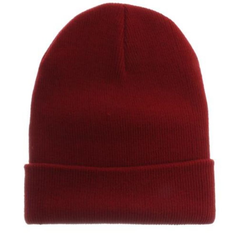커스터 톤 따뜻한 기본 뜨개질 비니 겨울 모자