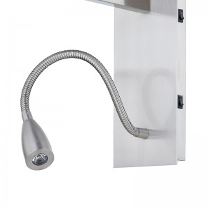 호스 피탈 리티 호텔 손 벽 램프 브러시 니켈 마감과 직사각형 직물 그늘 전형적인 객실