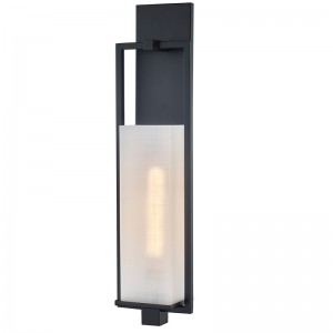 무광택 블랙 마감과 직사각형 리넨 패턴 아크릴 쉐이드 호텔 전형적인 복도