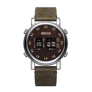 Baogela Fashion Men \\\\ \'의 롤러 디자인 비즈니스 클럭 남성 쿼츠 시계 가죽 방수 캐주얼 스포츠 남성 시계 retogio masculino 22703