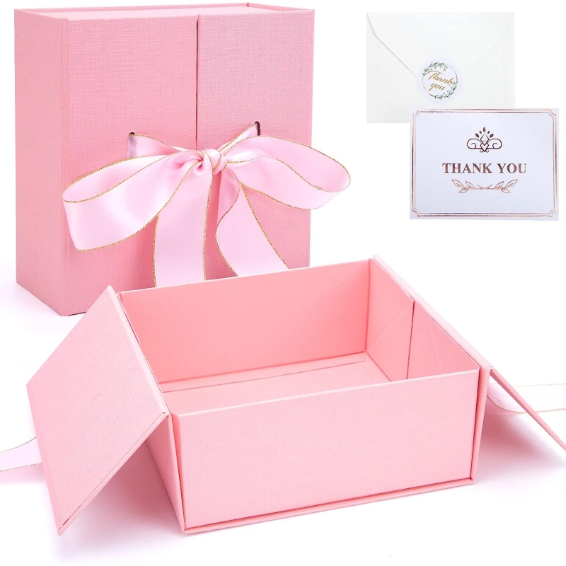 맞춤형 핑크 선물 상자