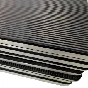 지게차 블랙 알루미늄 합금 클램핑 고무 플레이트