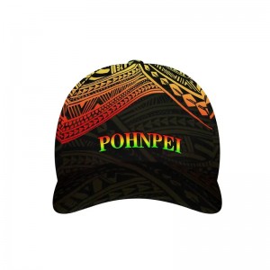 New Micronesia pohnpei 플래그 인쇄 야구 모자 폴리네시아 문신 스포츠 모자 적합 조절 가능한 통기성 통기성 유니즈 야외 모자