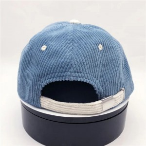 Corduroy 6 패널 커스텀 로고 비정형 성인 모자 Corduroy Dad Cap