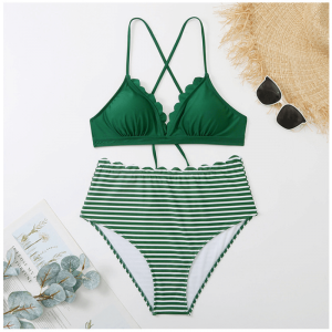 비키니 섹시한 프린트 두 조각 수영복