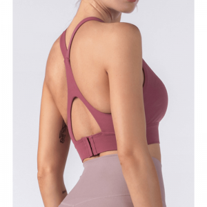 크로스 버클 중공 스포츠 브라