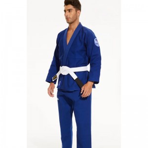 2023 제조업체 프로모션 고품질 내구성 통기성 직물 BJJ Kimono, 파키스탄 BJJ GI in Bright Blue