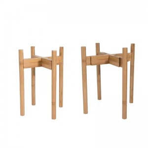 대나무 조절 식 꽃 선반 식물 스탠드