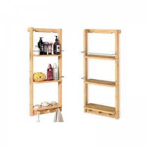 맞춤형 디자인 대나무 욕실 저장 선반