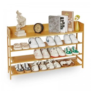 다목적 복도 및 옷장 대나무 신발 랙 저장