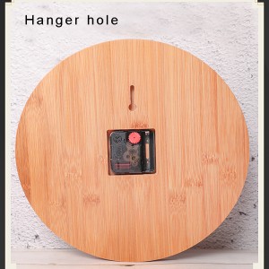 대나무 공예 창조적 인 벽 시계 가정 장식