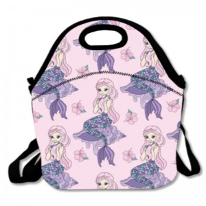 네오프렌 재사용 세척 가능한 피크닉 캠핑 가방 스트랩 열 절연 런치 토트 백 상자