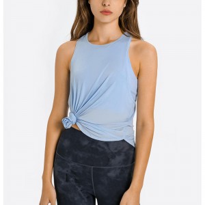 SC102512 스프링 패션 느슨한 블라우스 중공 운동 탑 요가 여자 \\\\ \'의 탱크 탑 여성 요가 탱크 탑 오픈 백