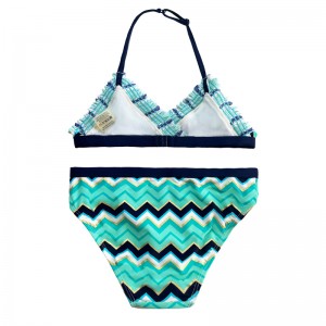 아이들을위한 2 피스 수영복을 인쇄하십시오