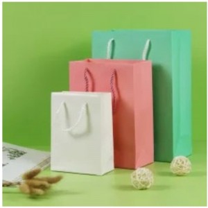 핑크 크래프트 종이 가방