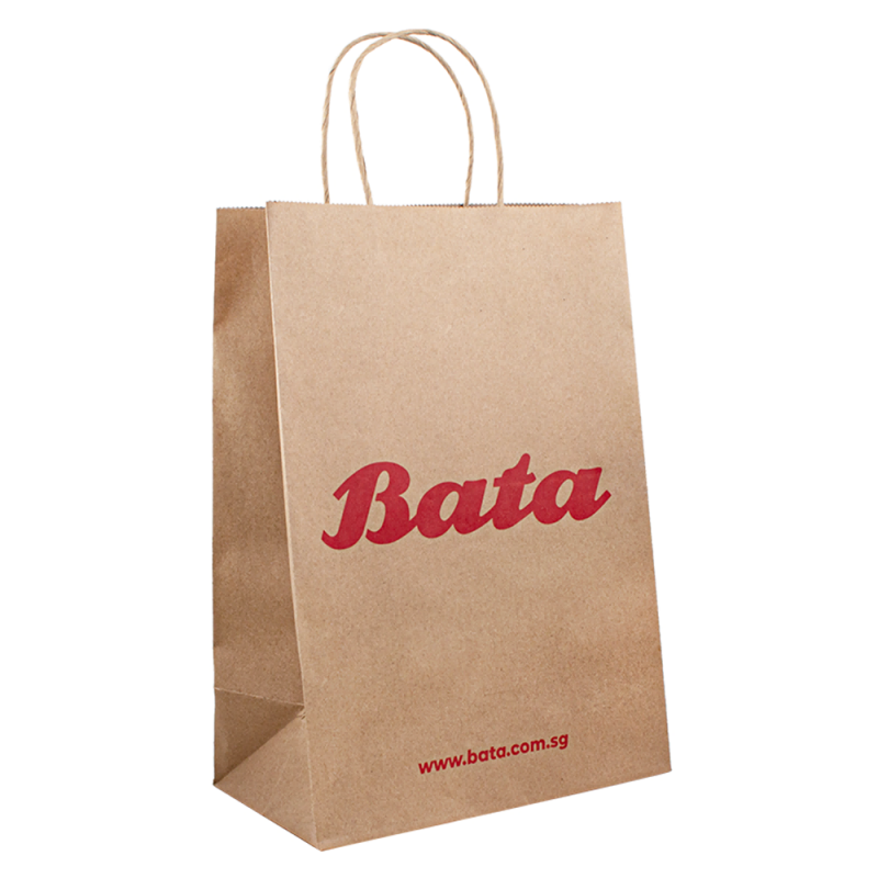 크래프트 백 종이 쇼핑 포장 로고 로고가있는 고급 종이 가방