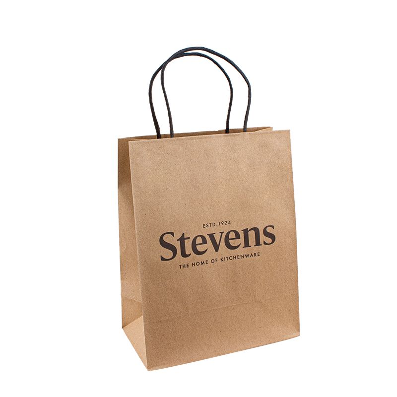 크래프트 종이 포장 가방 종이 크래프트 가방 핸들 디자이너 종이 가방을 가진 맞춤형 종이 가방