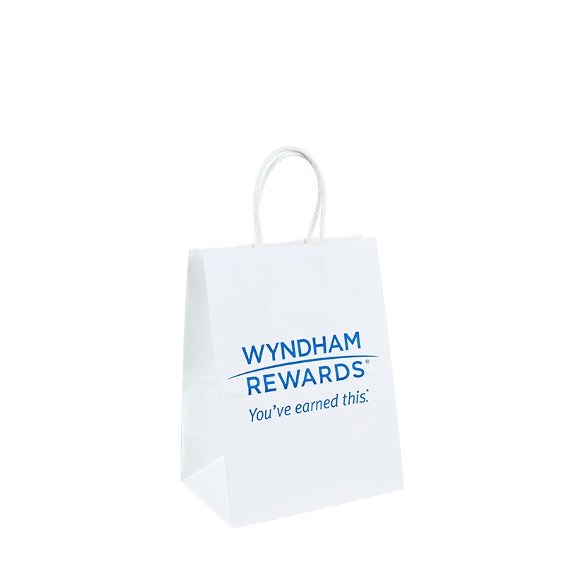 로고 사탕 맞춤 종이 공예 가방을 가진 크래프트 백 흰 종이 가방 로고