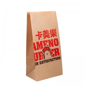 Bolsas 종이 휴대용 가방 크래프트 가방 커스텀 음식 볼 사스 종이 가방 음식 포장