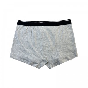 일반 색상 속옷 패션을 맞춤화하여 편안한 편안한 부드러운 남자 크리스마스 복서 브리프 회색 속옷