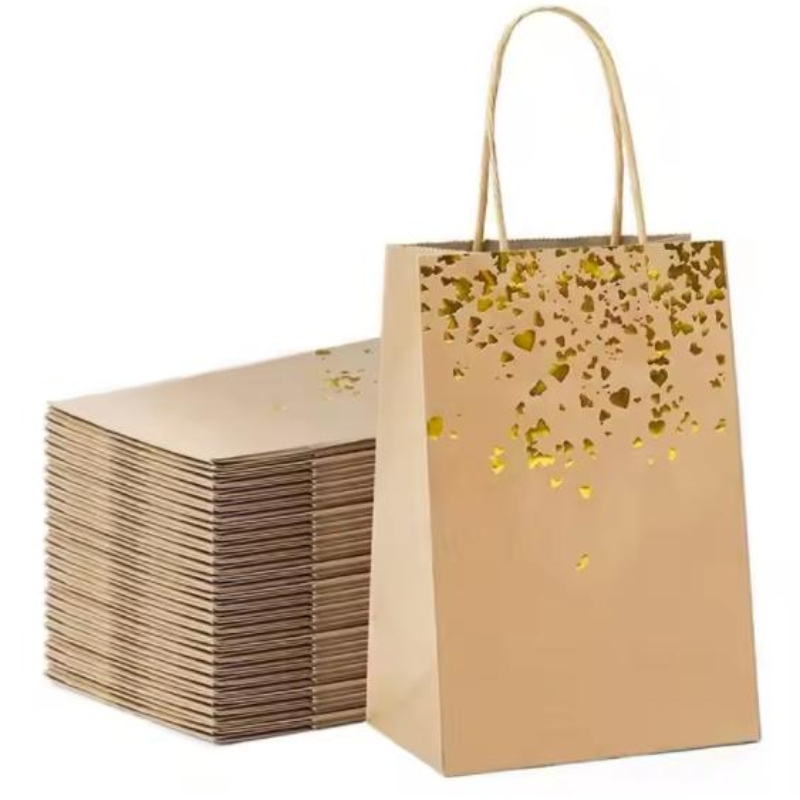 재활용 선물 또는 천 포장을위한 친환경 크래프트 종이 가방