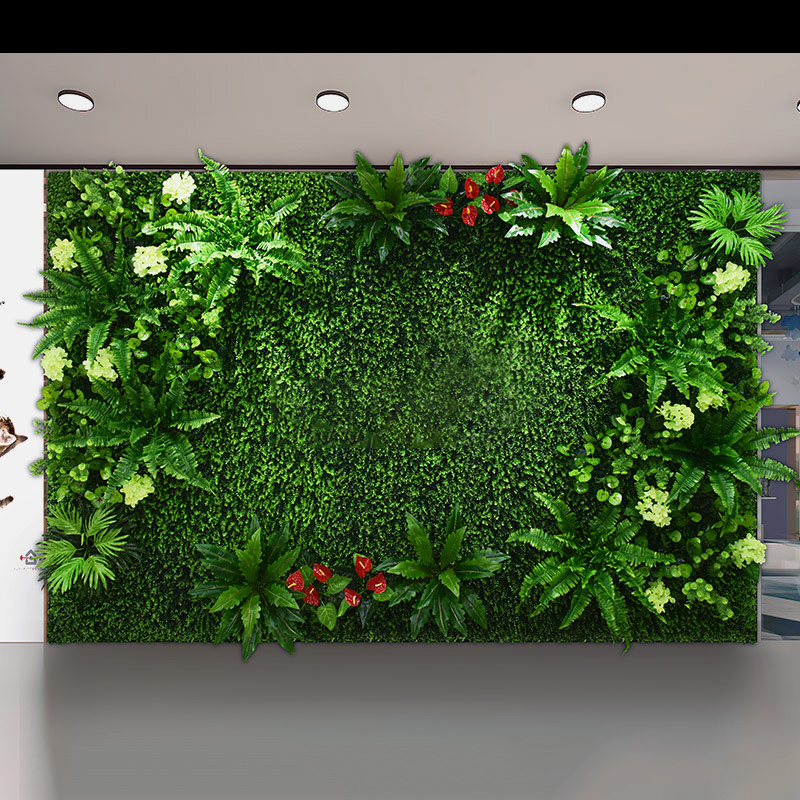정원 공급 업체 웨딩 장식 원예 장식을위한 장식 인공 박스 우드 수직 녹색 정원 내구성 생생한 잔디 벽