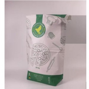 다층 크래프트 종이 밀 베이커리 마이다 가루 포장 가방 크기 25kg