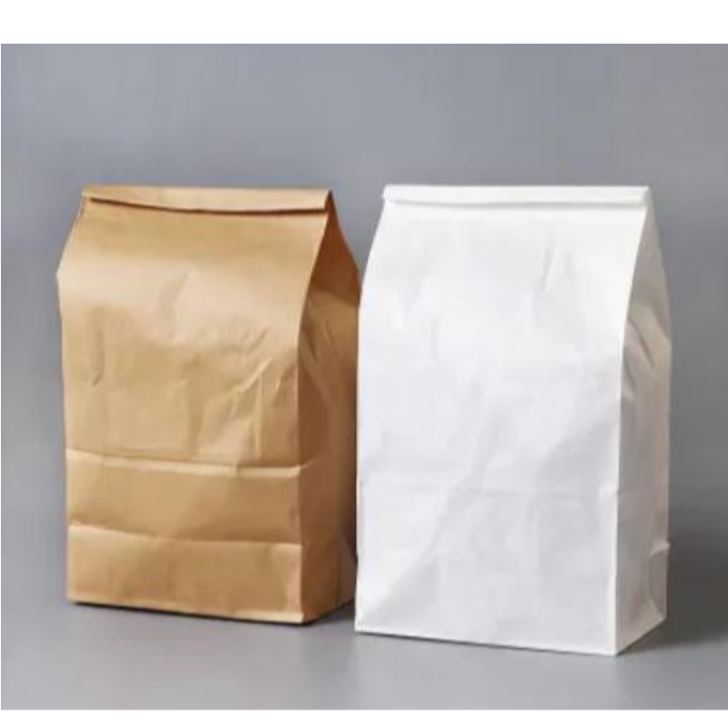 맞춤형 식량 등급 고품질 맞춤형 휴대용 종이 가방 가루 포장 가방 재활용 가방
