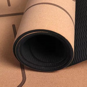 코르크 고무 요가 매트