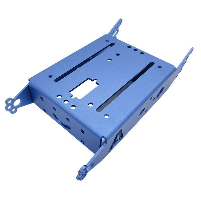 양극화 된 마감 처리 된 알루미늄 합금 판금 부품의 맞춤형 가공.