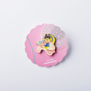 맞춤형 모방 에나멜 만화 이미지 로고 배지, 무료 샘플 요금, 컬렉션, 골드 메탈 배지 참, 핀, 소프트 에나멜에 적합합니다.