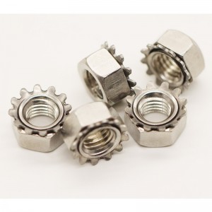 육각 스프링 와셔가 있는 조합 너트/케이-잠금 너트