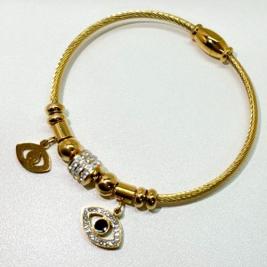 큐빅 지르코니아 자석 팔찌 여성 남성 부모 보석 선물