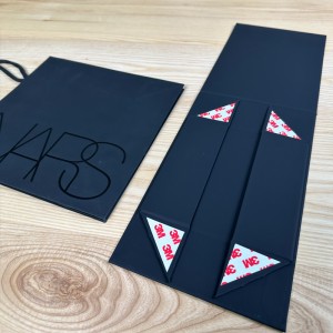 블랙 Luxe 접이식 상자 & 가방 세트