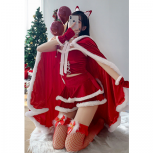 섹시한 여자\\새해 드레스. 새로운 겨울 스타일, 카미솔 언더 셔츠, 뜨거운 여자를위한 트렌디 한 의상, 결백 - 토끼 소녀 의상, 망토, 유니폼 251+302 가격 :$299.99