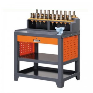 회색 돌출 - 플랫폼 벤치 vise 워크 벤치