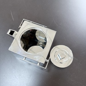 Zotye 스테인레스 스틸 금속은 전기 도금 된 단순한 디자인 8.5cm 스테인레스 스틸 주전자