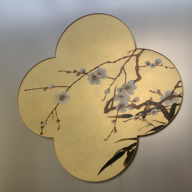 Zotye Stainless Steel Gold 전기 도금 중국-스타일 패턴 스테인레스 스틸 장식 품목