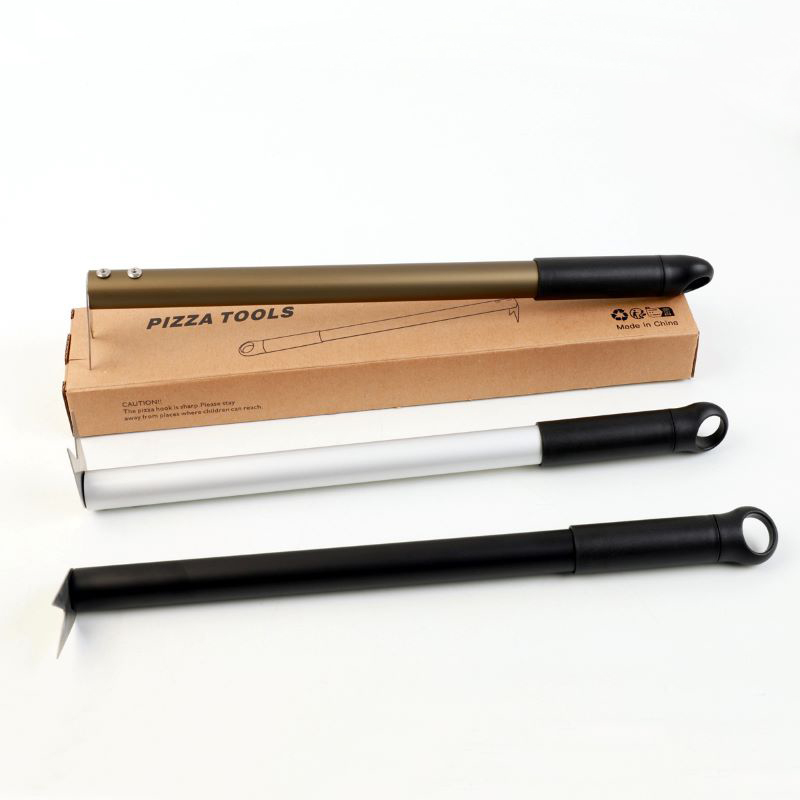 1671539688.jpeg Pizza Turner Home Bakeware Pizza Forks Black Silver Brown.JPEG